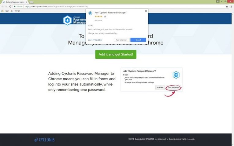 password manager google chrome extension