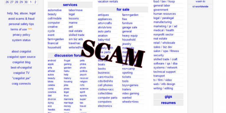The Typical Craigslist Scams You Should Watch out For