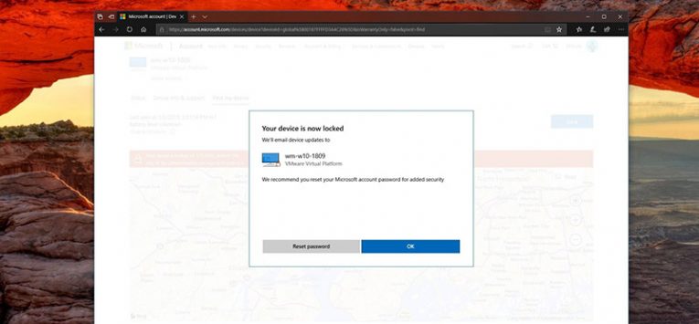 remotely lock windows 10 pc