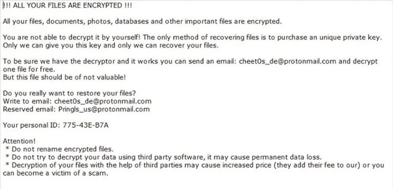 zeppelin ransomware note