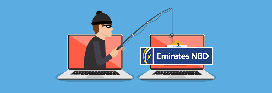 Phishing Scam Alert - Fake Emirates Nbd Bank Payment Notification Aims at User's Password screenshot