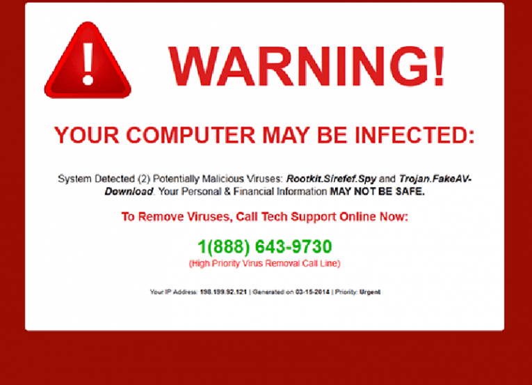 Google Redirect Virus eksempel annonce 2