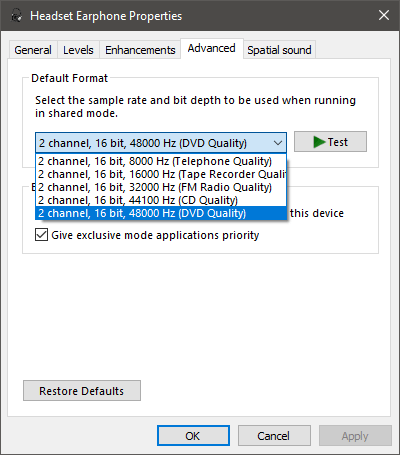 Dispositivos de áudio para não funcionar após uma reinicialização do Windows 10 2