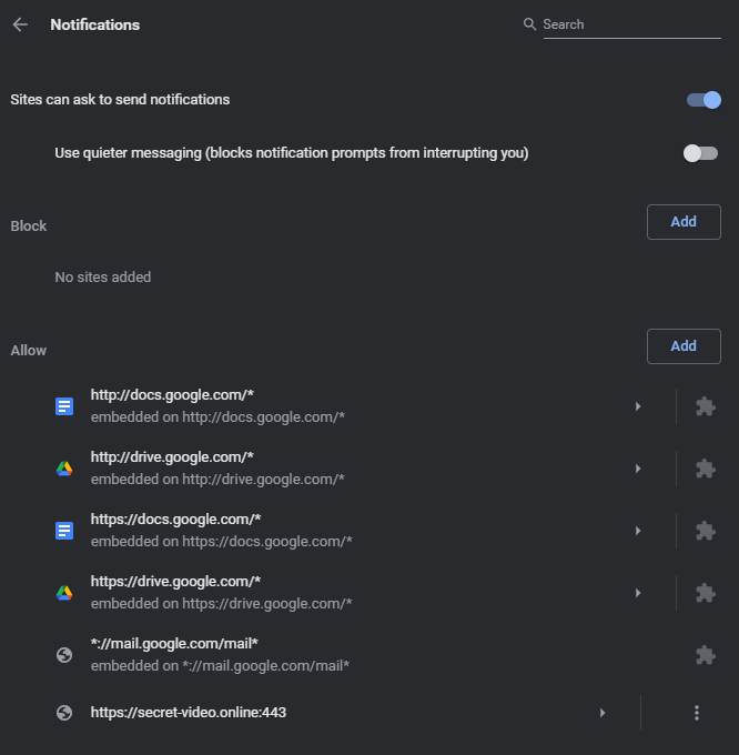 秘密视频在线通知