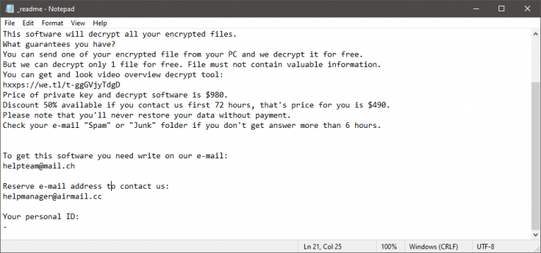 Zqqw Ransomware Ransom Note