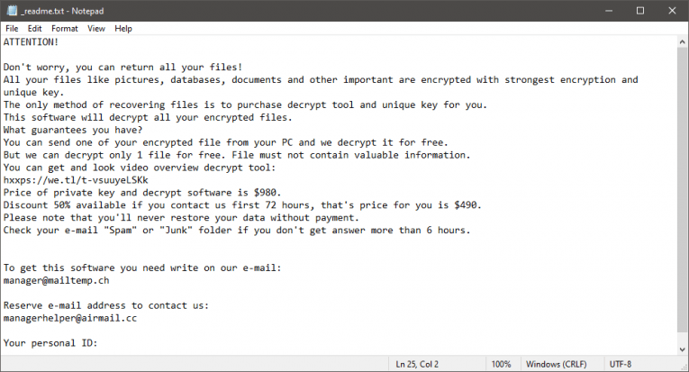 Efdc Ransomware Ransom Obs