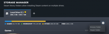 How to Fix the 'New Steam Library Must be Writable' Error screenshot