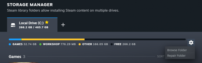 'New Steam Library Must be Writable' Error
