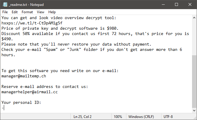 Wiot Ransomware Ransom Note