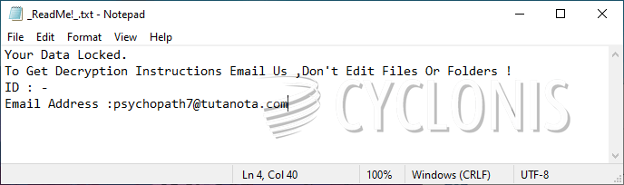 Psychopata Ransomware