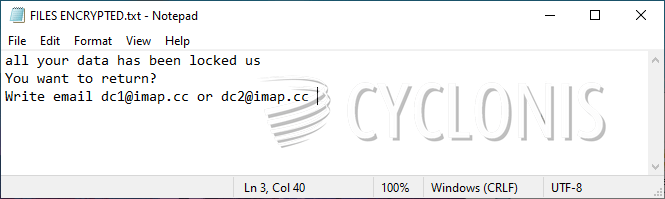 DC Ransomware 勒索说明