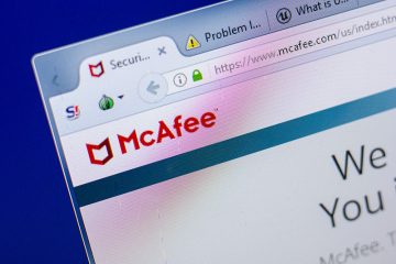 'MICROSOFT WINDOWS with Pre-installed Mcafee' Scam Tentatives to Phish Victims screenshot
